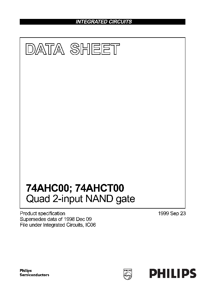 74AHC00_16259.PDF Datasheet