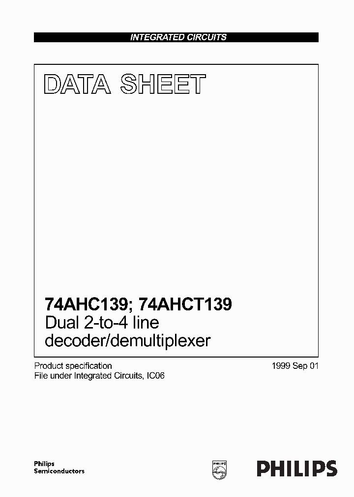 74AHCT139_18045.PDF Datasheet