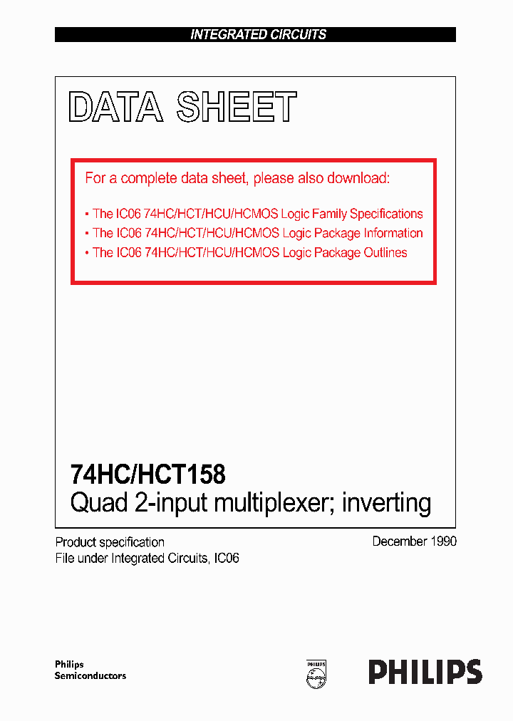 74HC158_18515.PDF Datasheet