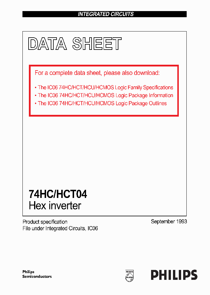74HC04_18434.PDF Datasheet