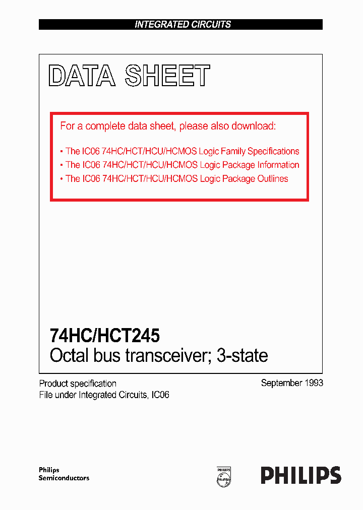 74HC245_10529.PDF Datasheet