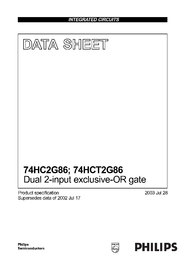 74HCT2G86_13979.PDF Datasheet