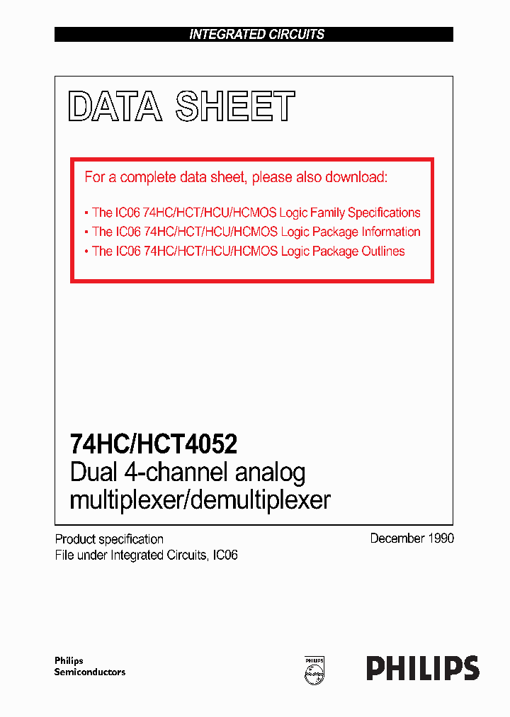 74HC4052_13622.PDF Datasheet