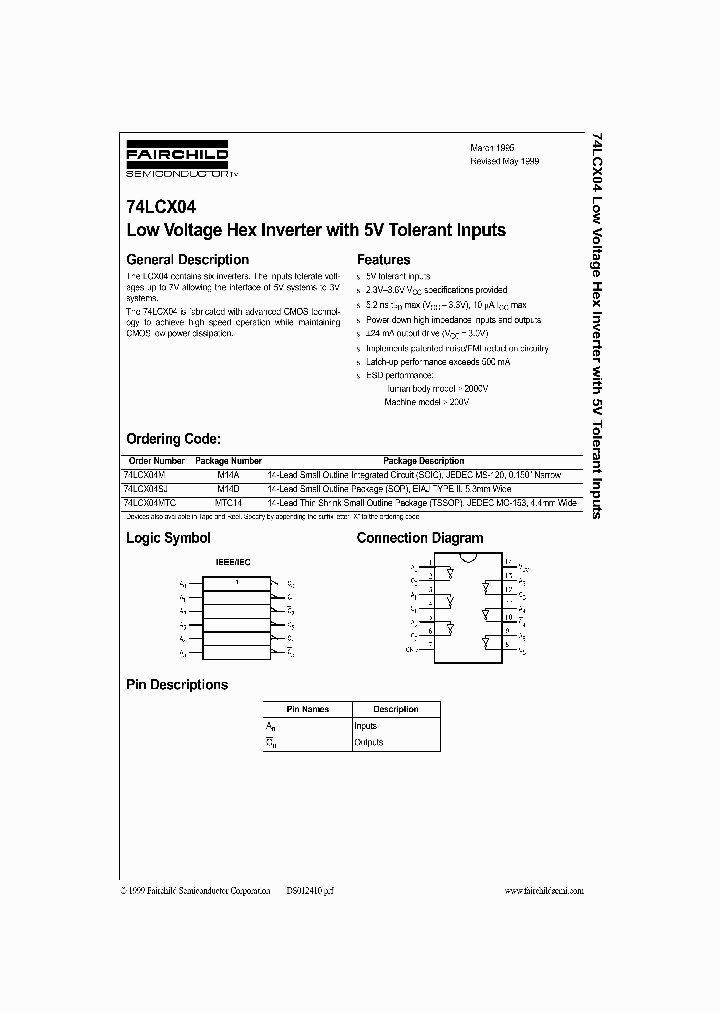 74LCX04_12271.PDF Datasheet
