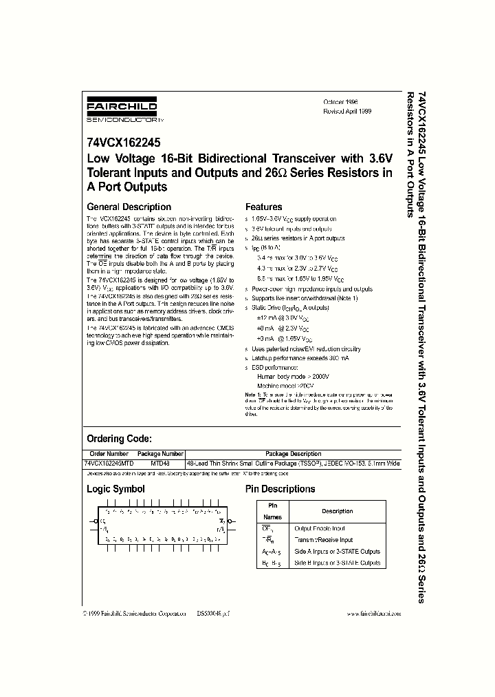 74VCX162245_169731.PDF Datasheet