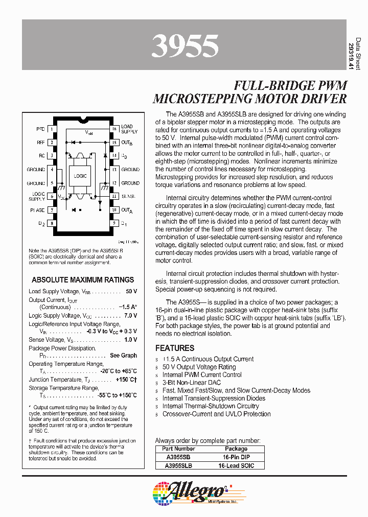 A3955SB_142808.PDF Datasheet