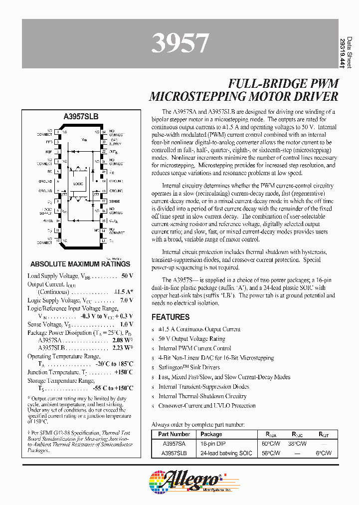 A3957SA_150179.PDF Datasheet