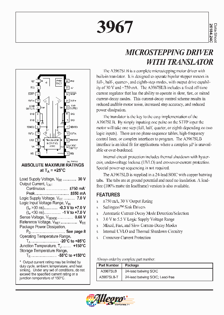 A3967SLB_184474.PDF Datasheet