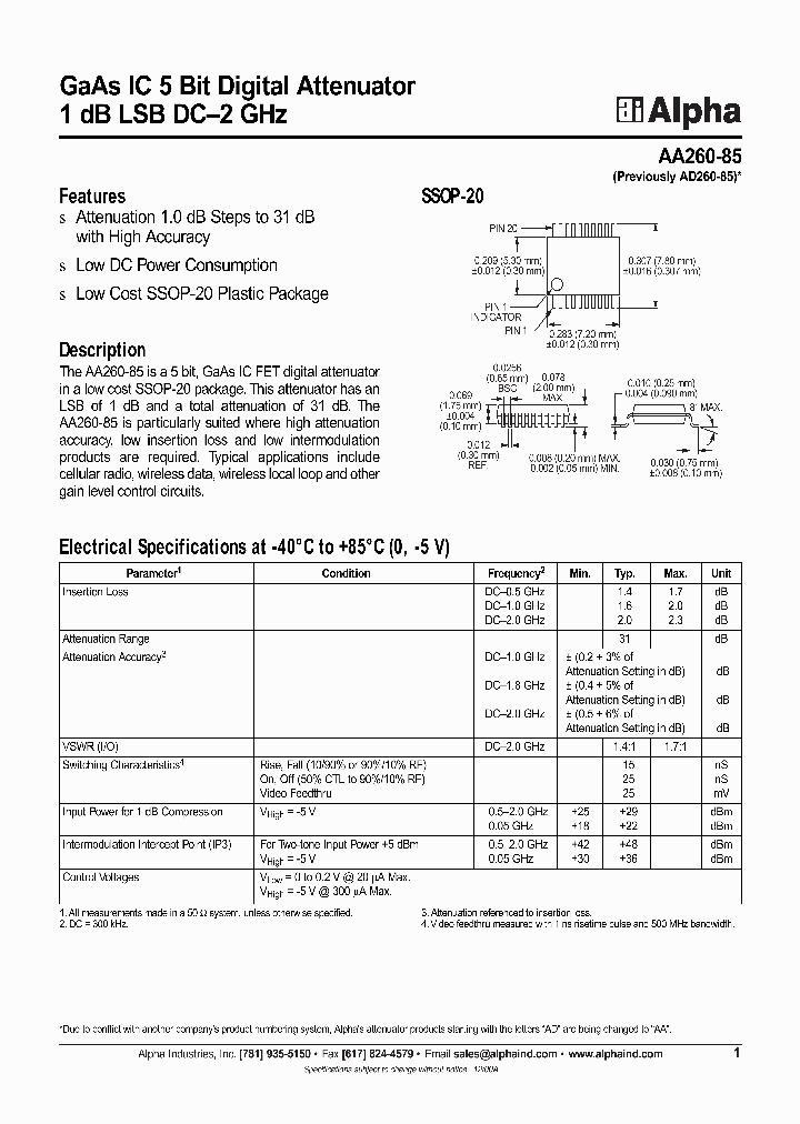 AA260-85_39063.PDF Datasheet