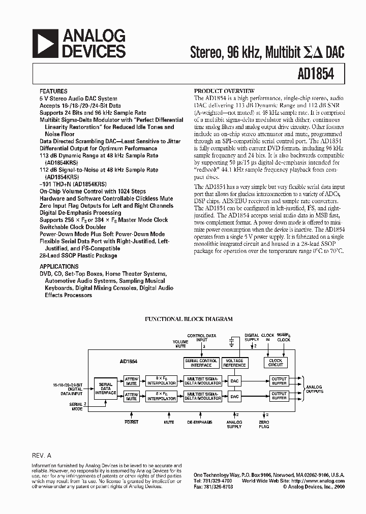 AD1854_132820.PDF Datasheet