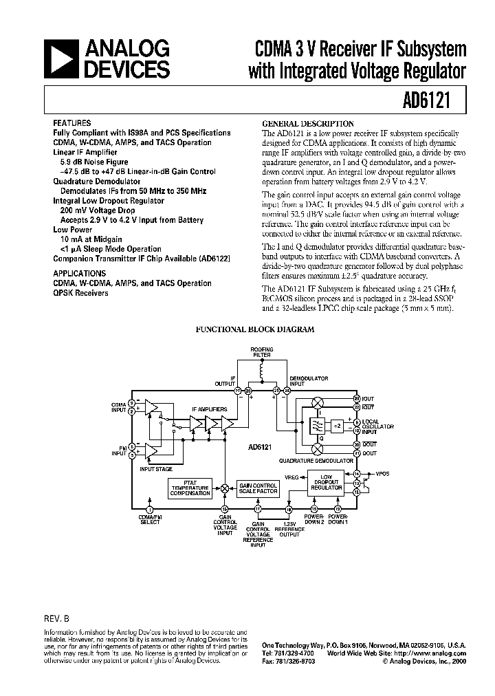 AD6121_168753.PDF Datasheet