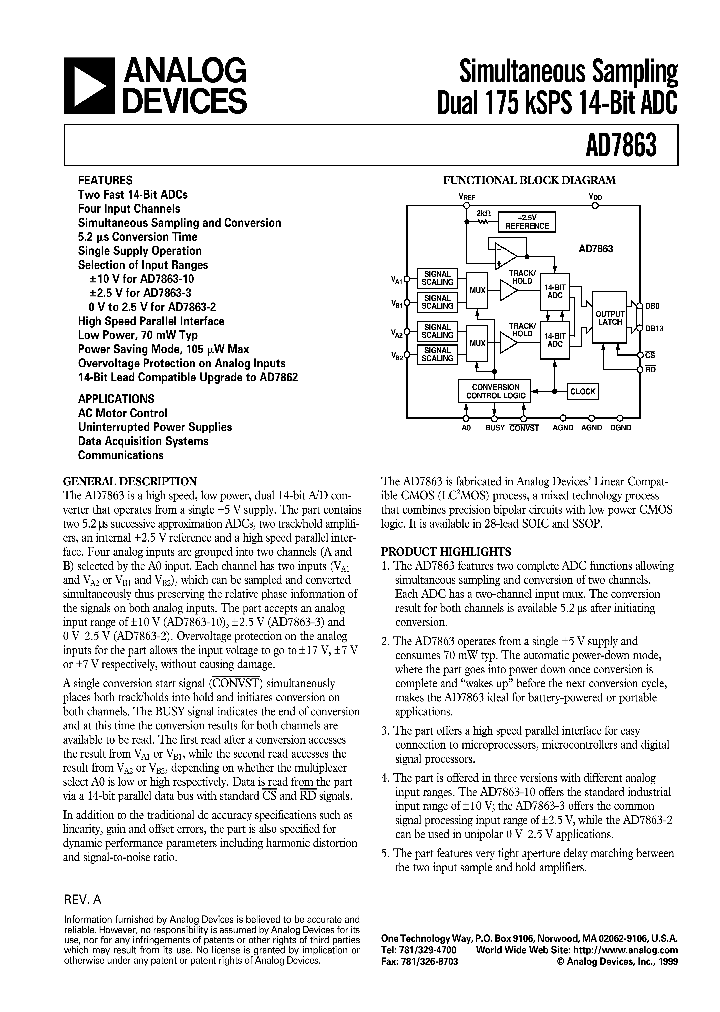 AD7863_98168.PDF Datasheet