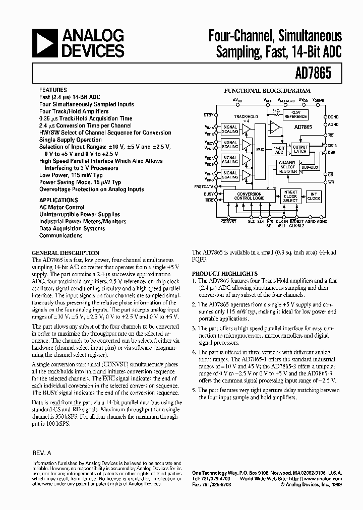 AD7865_18450.PDF Datasheet