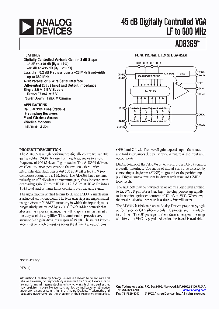 AD8369_186288.PDF Datasheet