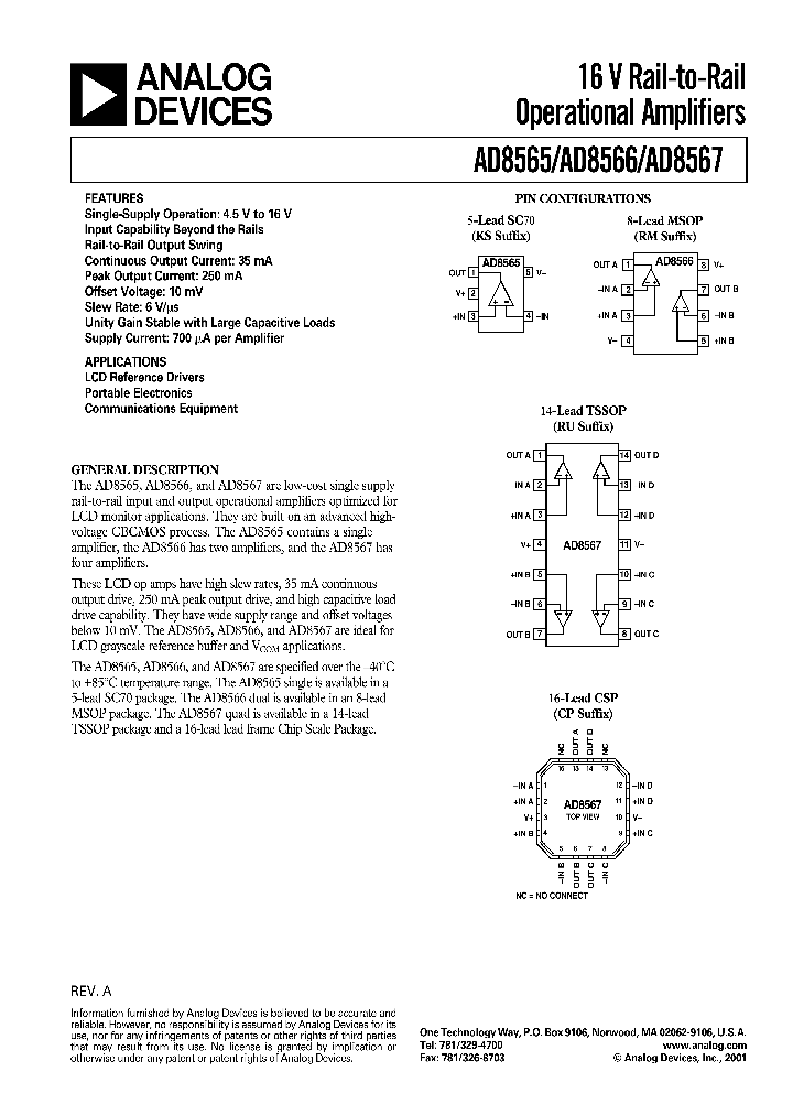 AD8567_121078.PDF Datasheet