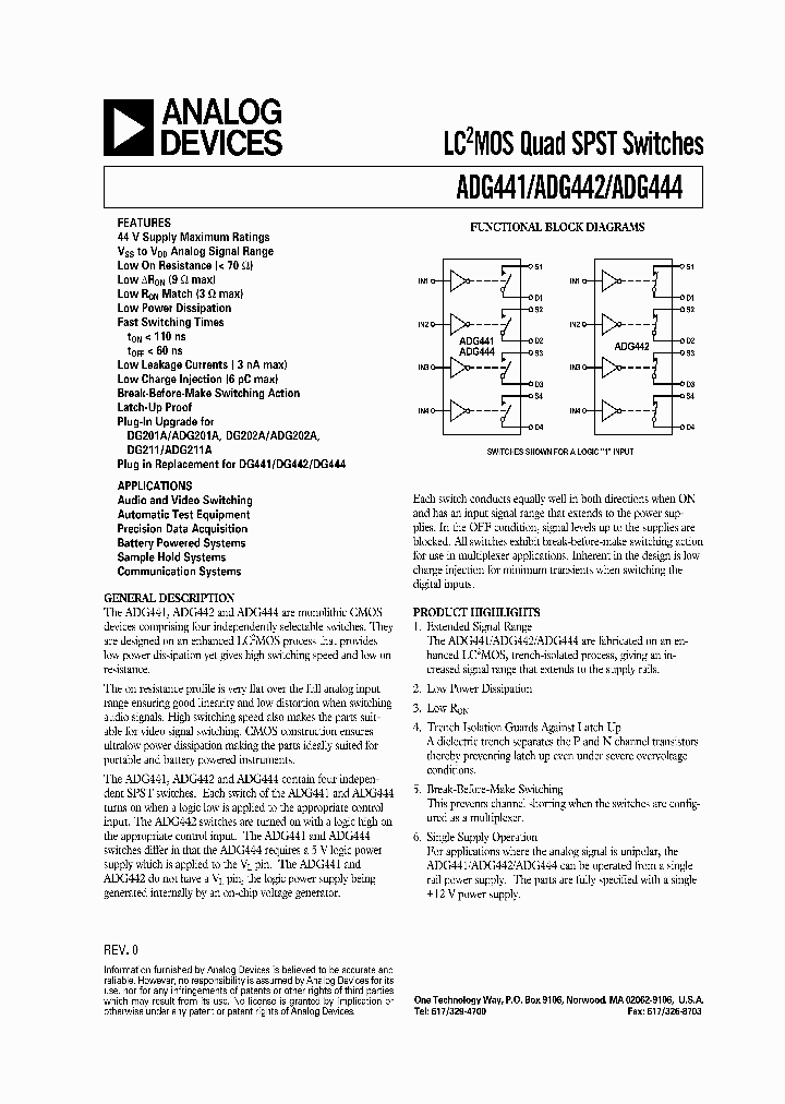 ADG441_118346.PDF Datasheet