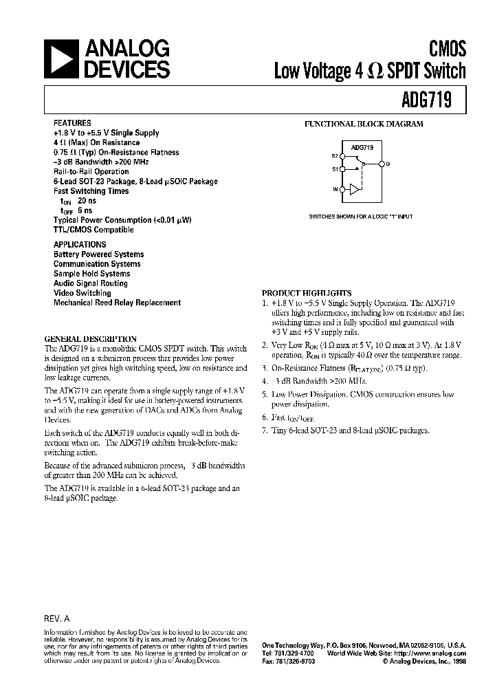 ADG719_21175.PDF Datasheet