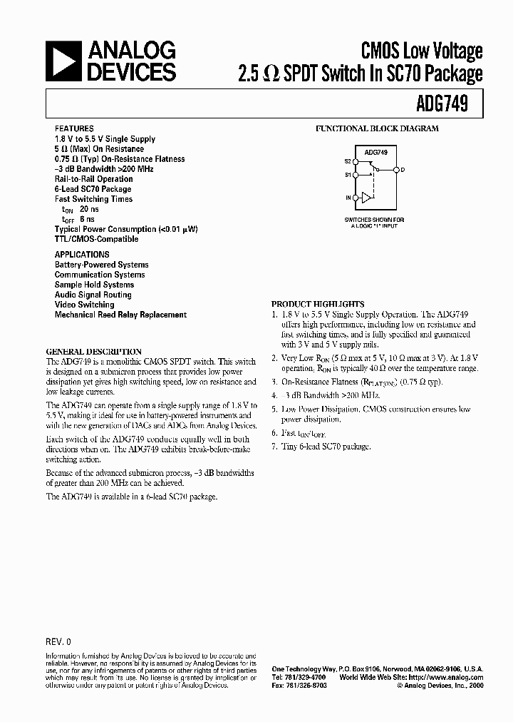 ADG749_195207.PDF Datasheet