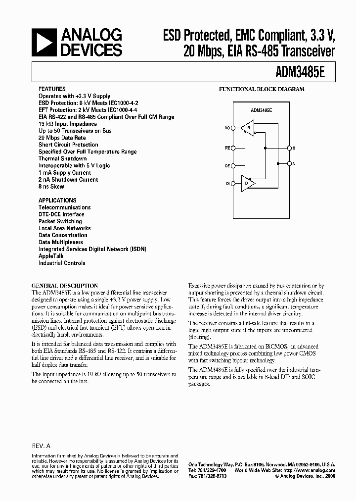 ADM3485E_9784.PDF Datasheet