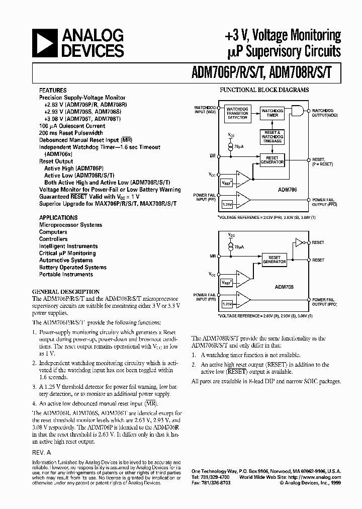 ADM706P_9929.PDF Datasheet