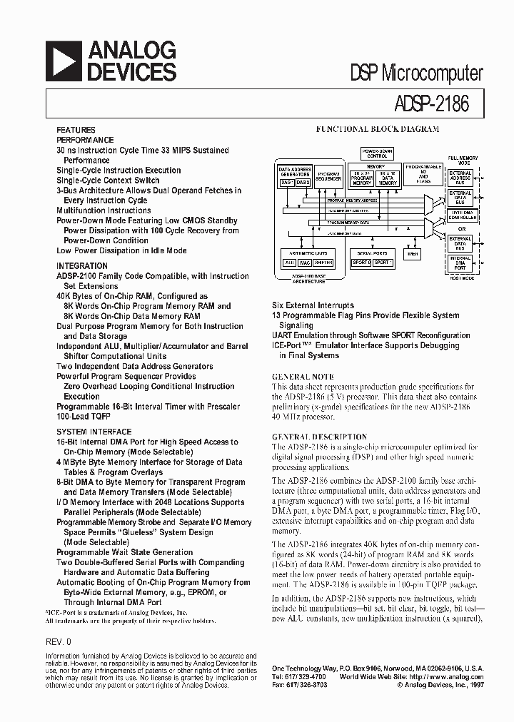 ADSP2186_87306.PDF Datasheet