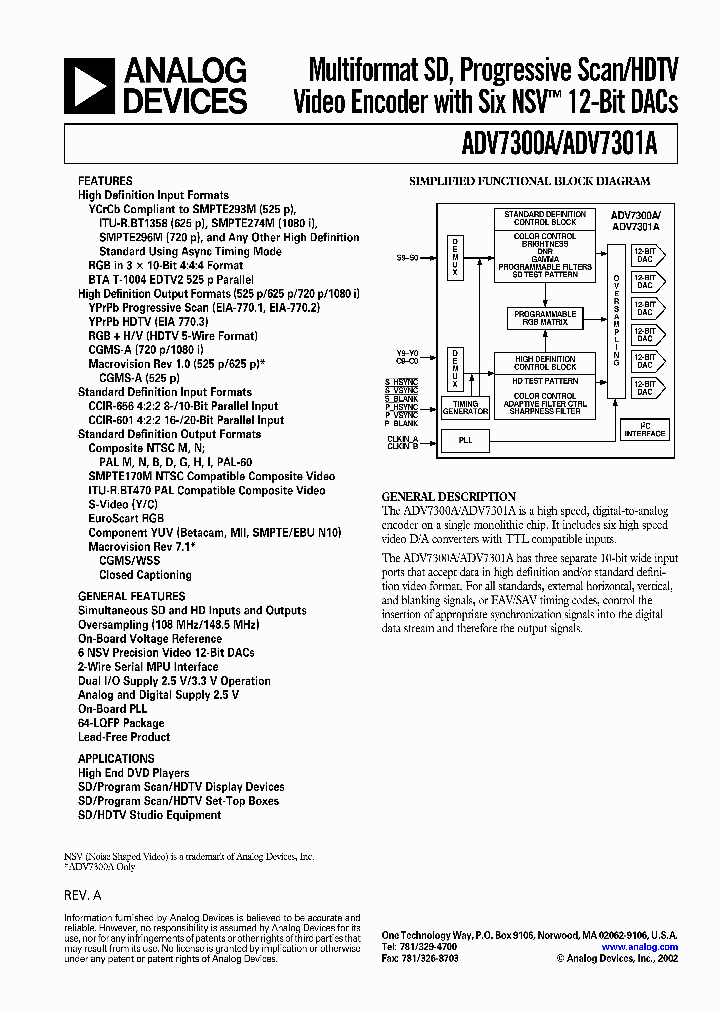 ADV7300A_21409.PDF Datasheet