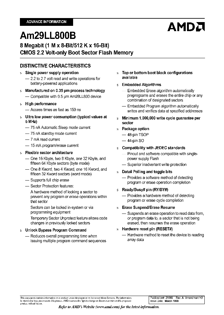 AM29LL800B_7595.PDF Datasheet