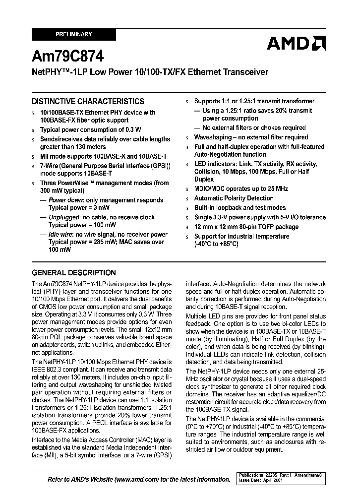 AM79C874_6572.PDF Datasheet
