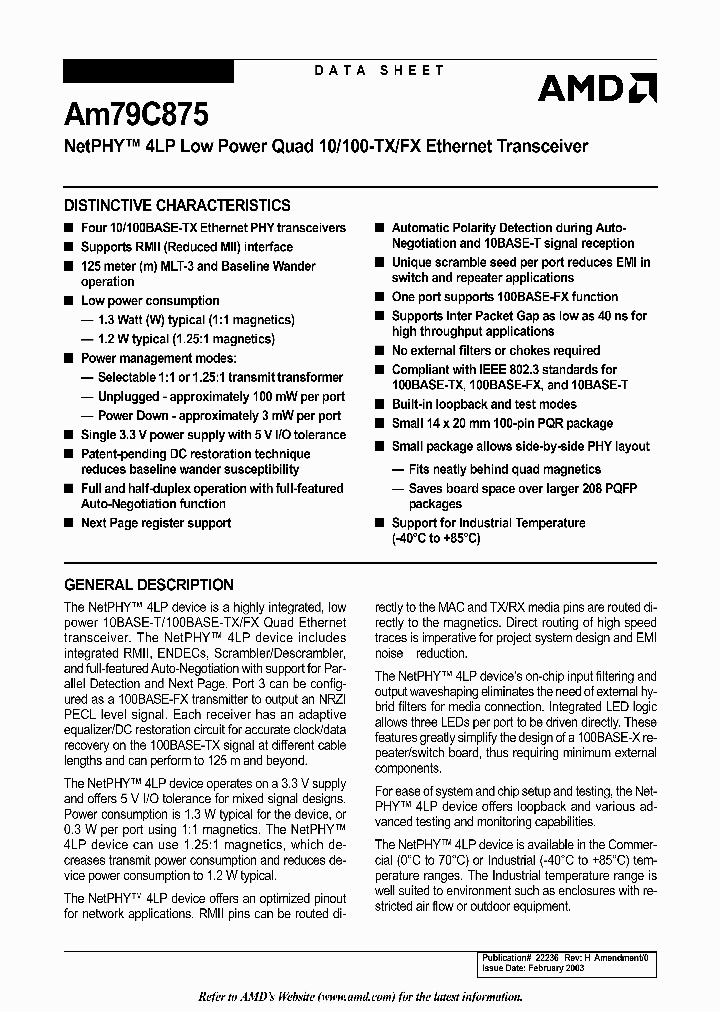 AM79C875_6574.PDF Datasheet