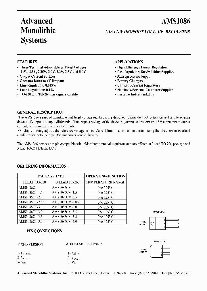AMS1086_107241.PDF Datasheet