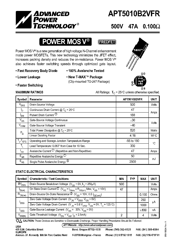 APT5010B2VFR_42221.PDF Datasheet