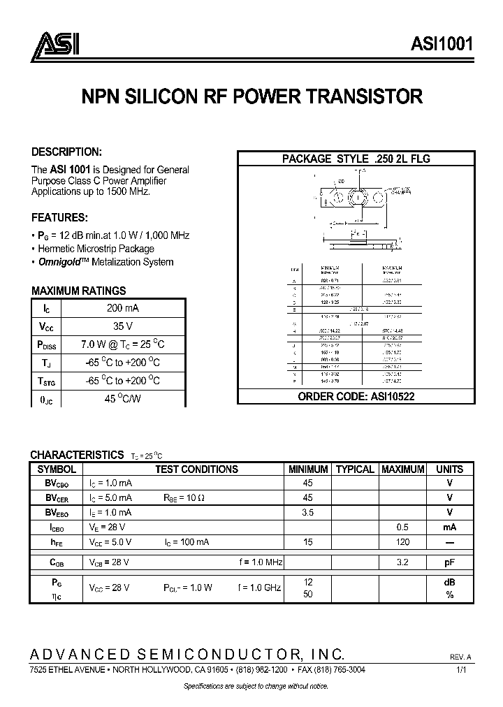 ASI10522_132067.PDF Datasheet