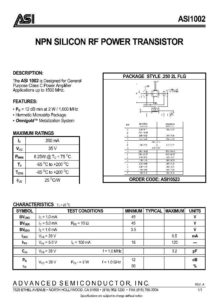 ASI10523_132071.PDF Datasheet
