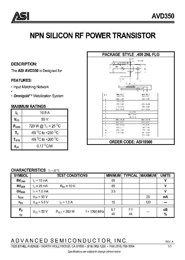 AVD350_56432.PDF Datasheet