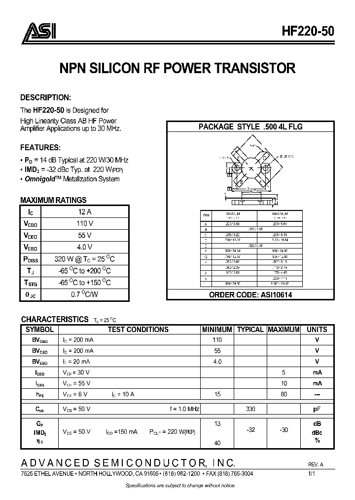 ASI10614_132518.PDF Datasheet