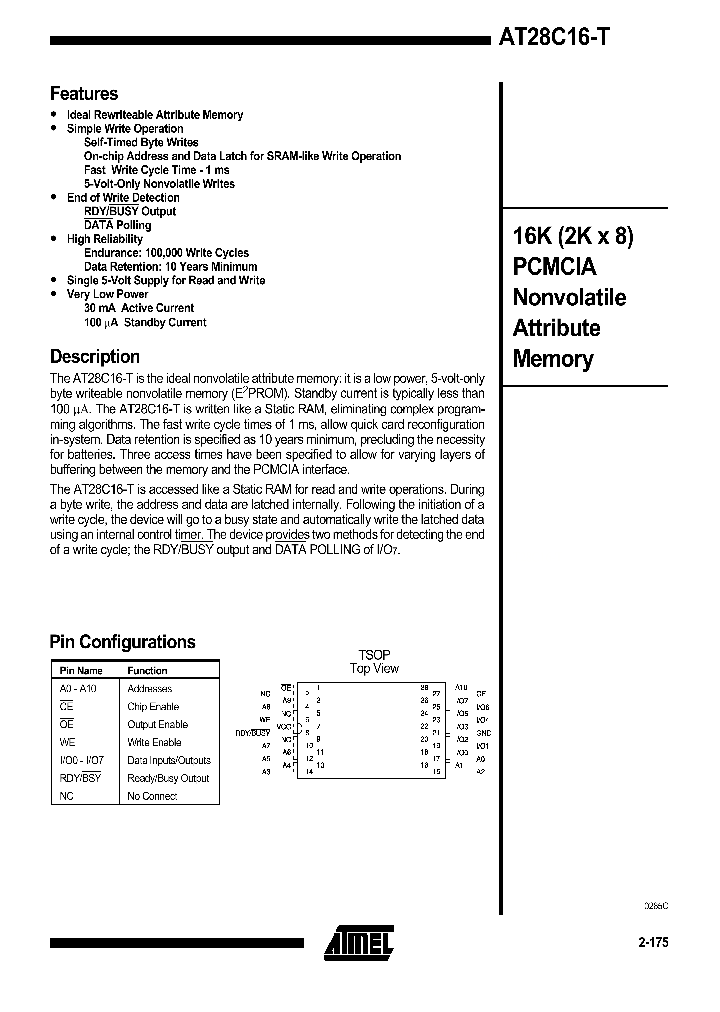 AT28C16-15T_177224.PDF Datasheet
