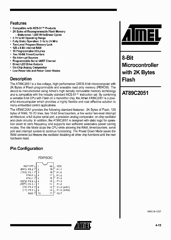 AT89C2051_14826.PDF Datasheet