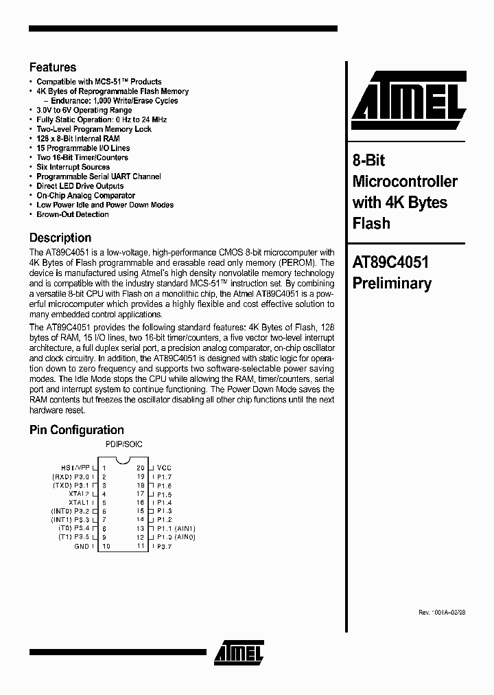 AT89C4051_173871.PDF Datasheet