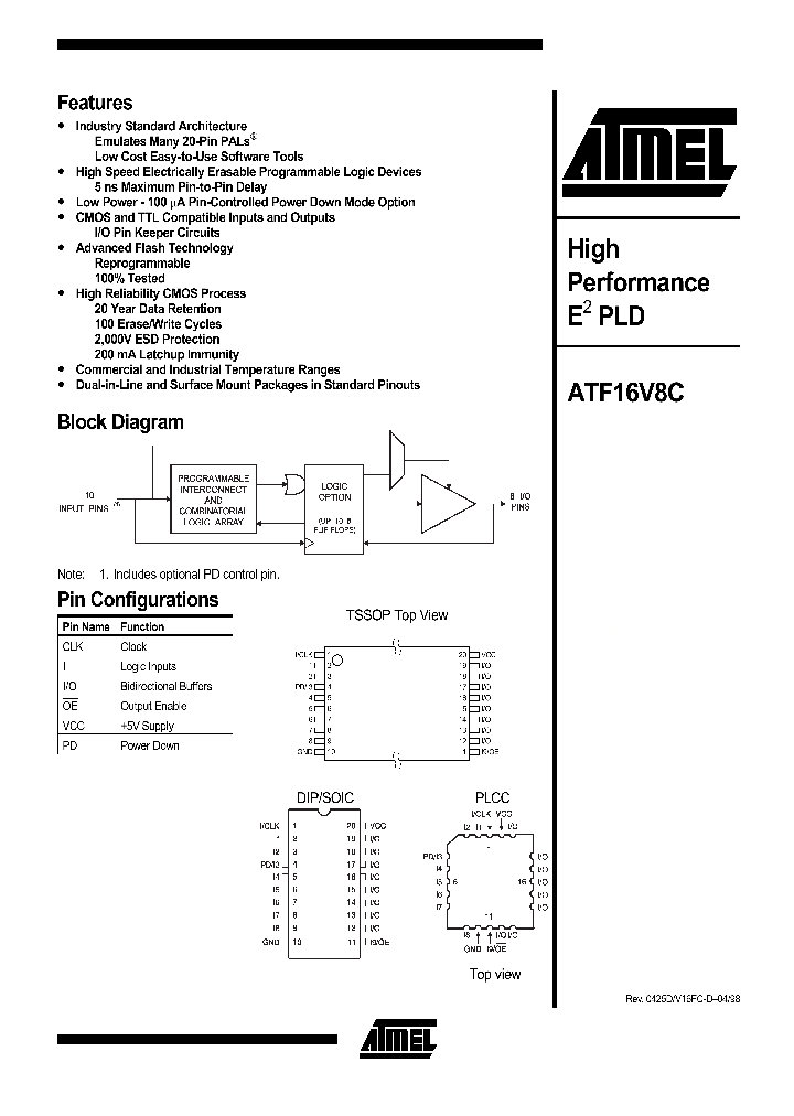 ATF16V8C_69305.PDF Datasheet