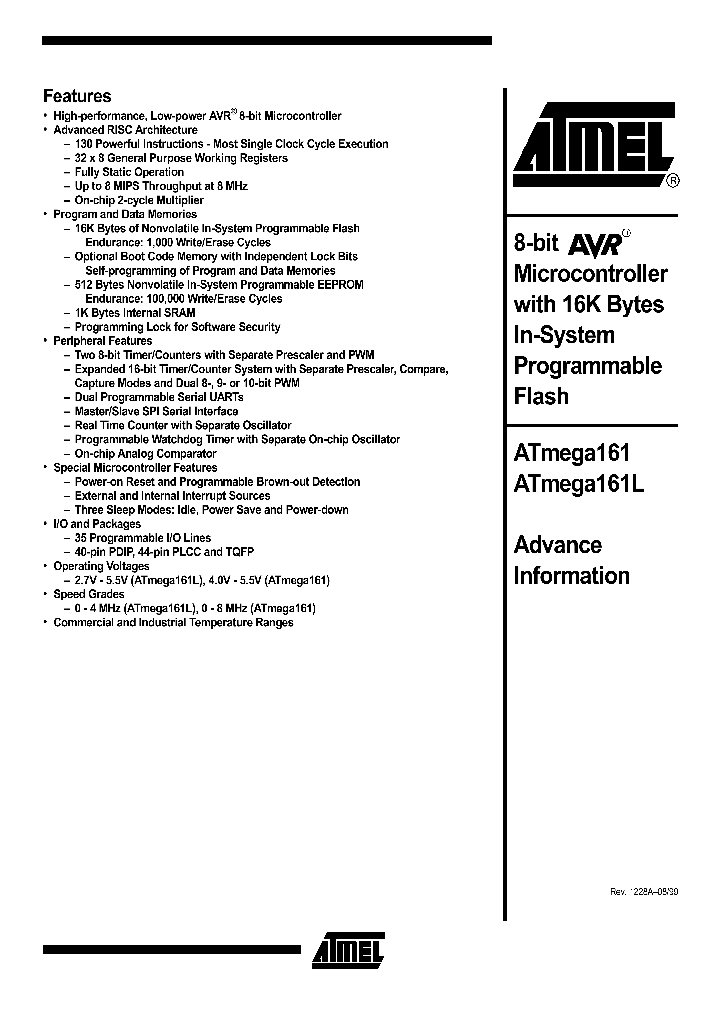 ATMEGA161_144725.PDF Datasheet