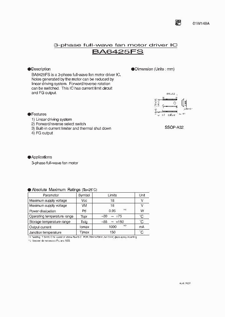 BA6425FS_150507.PDF Datasheet