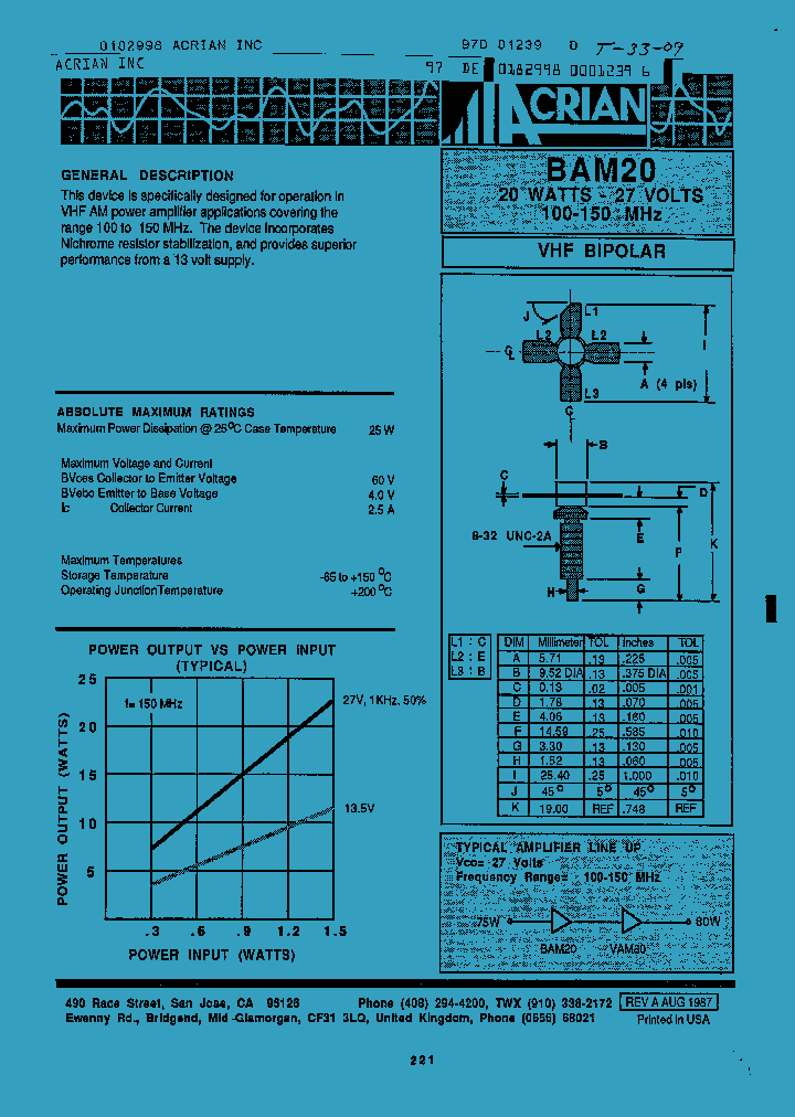 BAM20_39300.PDF Datasheet