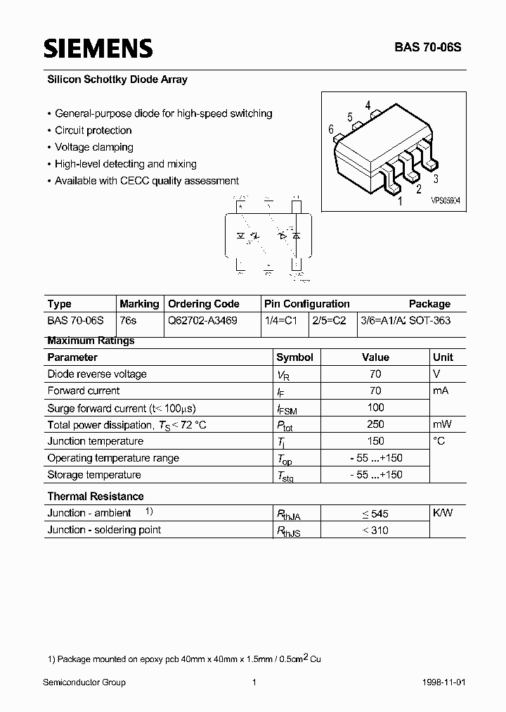 BAS70-06S_108143.PDF Datasheet