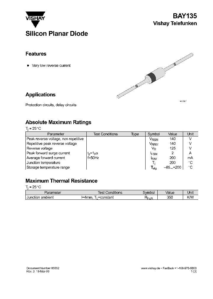 BAY135_44456.PDF Datasheet
