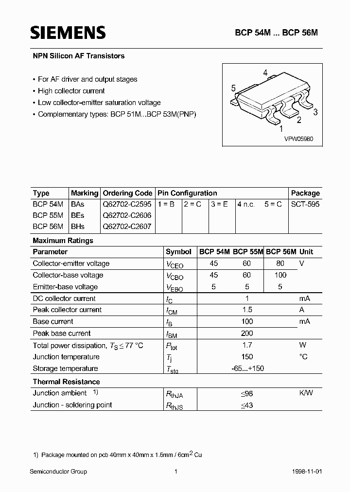 BCP54M_45318.PDF Datasheet