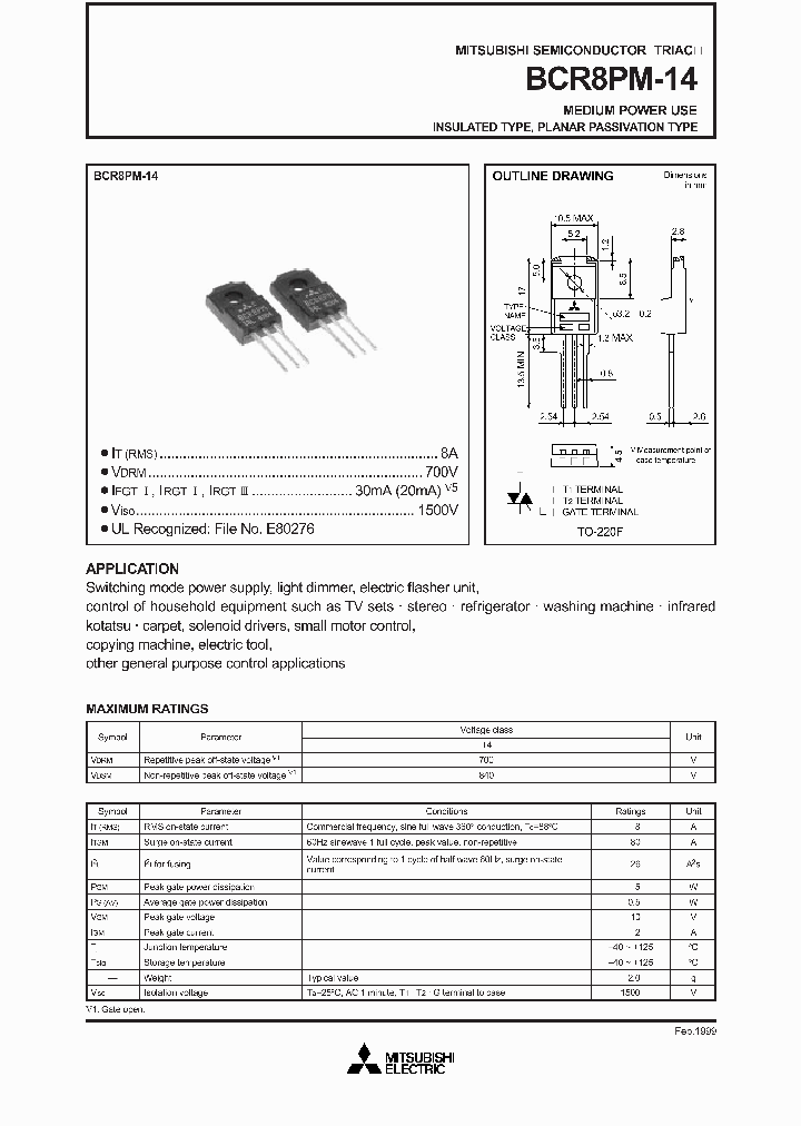 BCR8PM-14_192677.PDF Datasheet