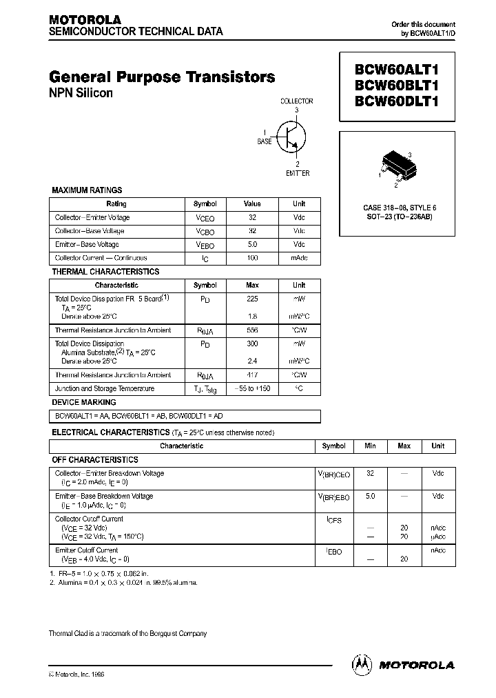 BCW60ALT1_139307.PDF Datasheet