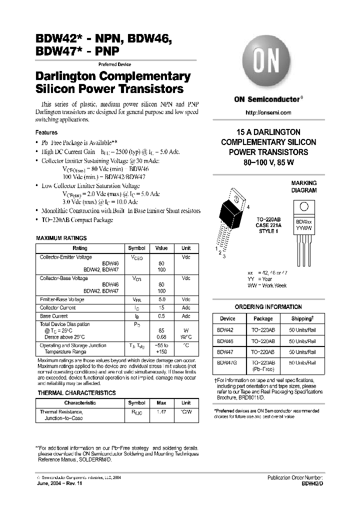 BDW47G_180579.PDF Datasheet