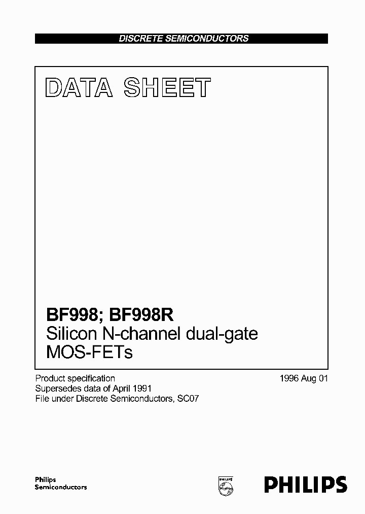 BF998_164225.PDF Datasheet