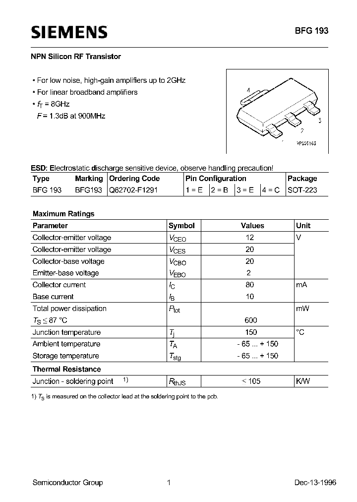 BFG193_101857.PDF Datasheet